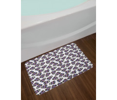 Calavera Skulls Bath Mat