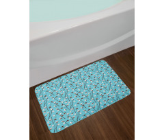 Harvest Season Pattern Bath Mat