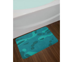 Doodle School of Fish Bath Mat