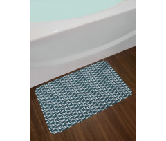 Pattern of Stripes and Fin Bath Mat