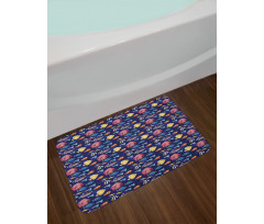 Exotic Aquarium Animals Bath Mat