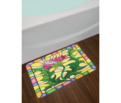 Stained Glass Style Bath Mat
