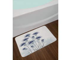 Gardening Theme Flowers Bath Mat