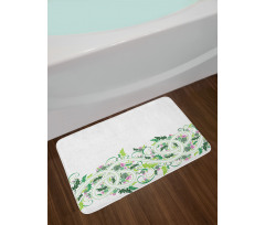 Border Style Ornament Bath Mat