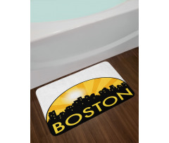 Radial Beamed Sun Effect Bath Mat