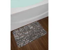 Fuliginous Tiles Bath Mat