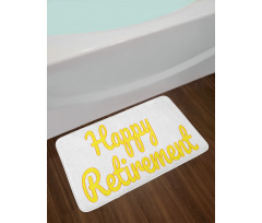 Calligraphy Phrase Bath Mat