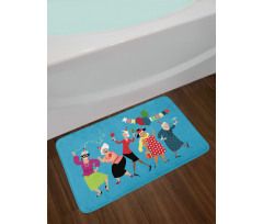 Mature Ladies Dance Bath Mat