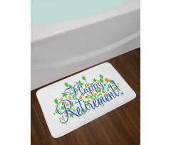 Calligraphy Balloon Bath Mat