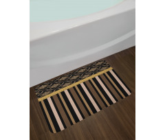 Nostalgic Lines Bath Mat