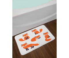 Simple Style Cartoon Animals Bath Mat