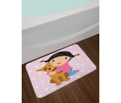 Doodle Girl and Pet Dog Bath Mat