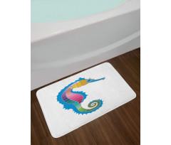 Colorful Graphic Form Bath Mat