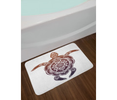 Ornate Mandala Motif Bath Mat