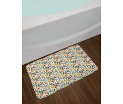 South America Animals Bath Mat