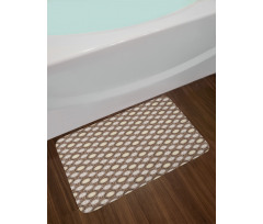 Dahlia Flowers Bath Mat