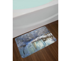 Frozen Minnehaha Fall Bath Mat