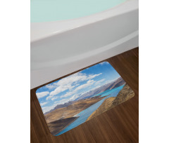 River Snowy Mountains Bath Mat