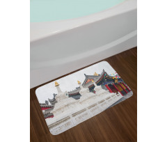 Historic Chinese Building Bath Mat