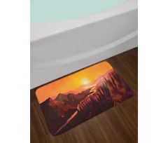 Forest Idyllic Morning Bath Mat