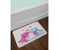 Lover Couple Hearts Bath Mat