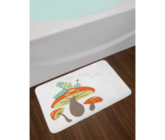 Hookah Caterpillar Bath Mat