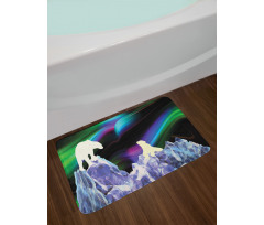 Aurora Borealis Ice Bath Mat