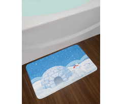 Mom Child Igloo Bath Mat