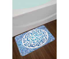 Words and Waves Bath Mat