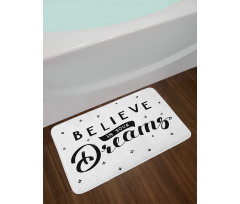 Self Confidence Phrase Bath Mat