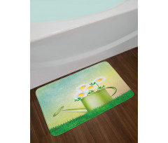 Watering Can Flowerpot Bath Mat