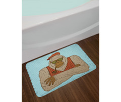 Melancholic Yeti Pipe Bath Mat