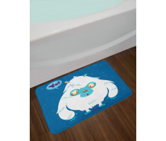 Goofy Cartoon Monster Bath Mat