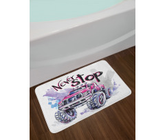 Never Stop Words Bath Mat