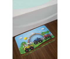 Skid Trail Race Bath Mat