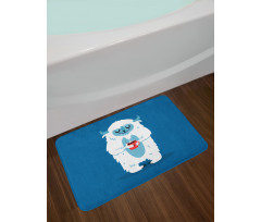 Yeti Coffee Cup Winter Bath Mat