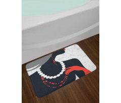 Pearl Necklace Bath Mat