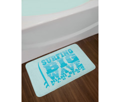Surfing Big Wave Miami Bath Mat