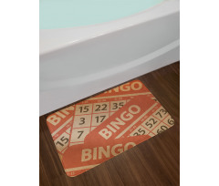 Graphic Game Cards Pile Bath Mat