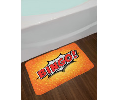 Cartoon Speech Bubble Bath Mat