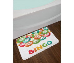 Lottery Game with Balls Bath Mat