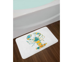 Pointillist Colorful Bath Mat