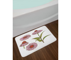 Coneflower Herbs Bath Mat