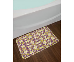 Oriental Floral Tiles Bath Mat