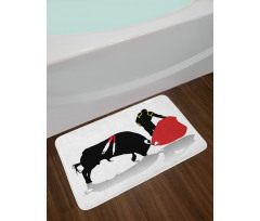 Bullfight Arena Matador Bath Mat