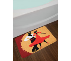 Dancers in Folk Dresses Bath Mat