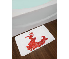 European Folklore Ethnic Bath Mat