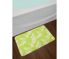 Fresh Green Springtime Bath Mat