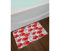 Rural Garden in Blossom Bath Mat