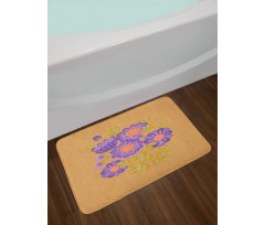 Bouquet of Fall Blossom Bath Mat